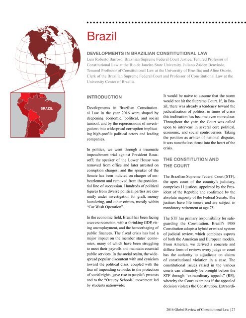 2016 Global Review of Constitutional Law