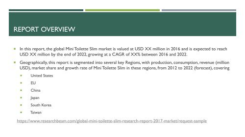 Global Mini Toilette Slim Market Research Report 2017
