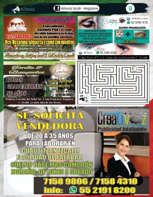 revista altavoz 21 va edicion Septiembre   2017