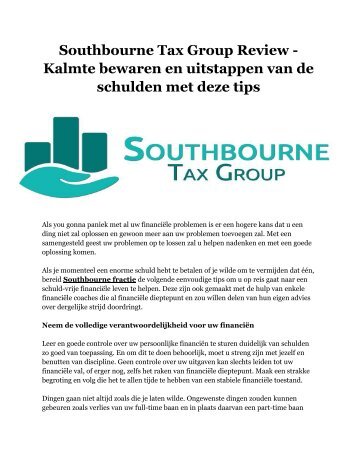 Southbourne Tax Group Review - Kalmte bewaren en uitstappen van de schulden met deze tips