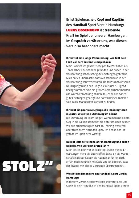 Hallenheft Handball Sport Verein Hamburg - Handball Hannover-Burgwedel Saison 2017/18