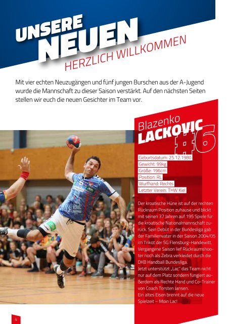 Hallenheft Handball Sport Verein Hamburg - Handball Hannover-Burgwedel Saison 2017/18