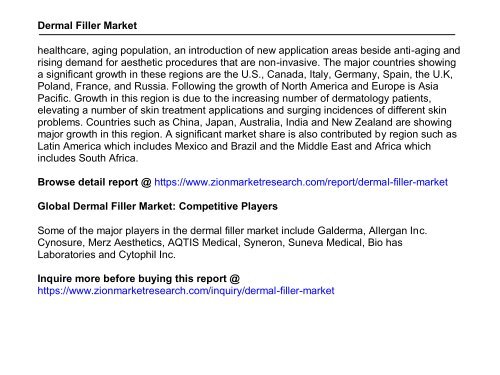 Global Dermal Filler Market, 2016–2024