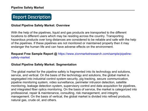 Global Pipeline Safety Market, 2016–2024