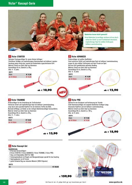 SPORTCO Gesamtkatalog 2017/2018 - Schule & Verein