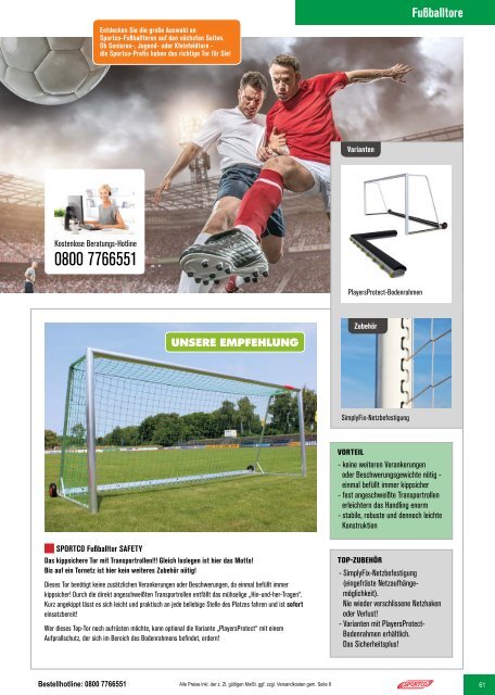 SPORTCO Gesamtkatalog 2017/2018 - Schule & Verein