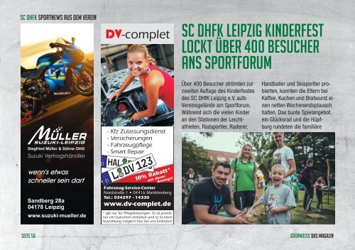 Grünweiss - das Magazin der SC DHfK Handballer SC DHfK vs. SG Flensburg-Handewitt
