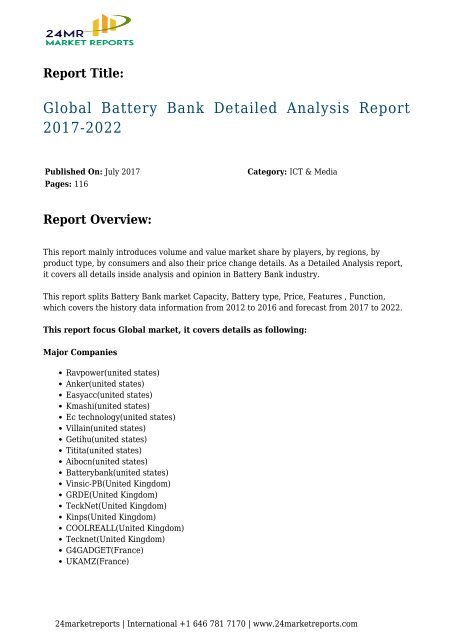 global-battery-bank-detailed-analysis-report-2017-2022-24marketreports