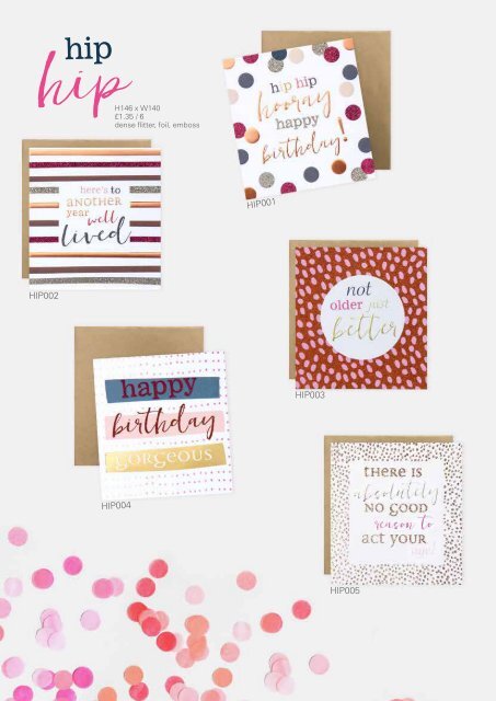 Caroline Gardner Cards Spring 18 Retail Catalogue