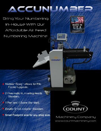 Count Accunumber Touch Crash Numbering Machine - Printfinish.com