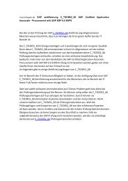SAP zertifizierung C_TSCM52_66 deutsch