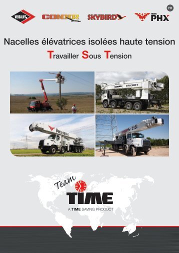 Versalift Nacelles élévatrices isolées haute tension