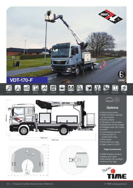 Versalift Chassis mounted Aerial Access Platforms