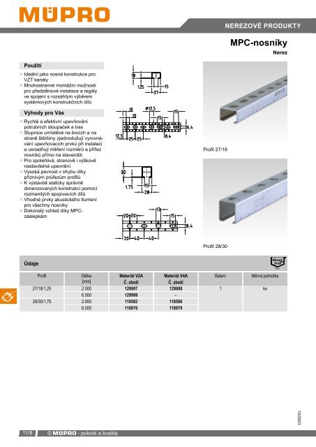 MÜPRO katalog CZ