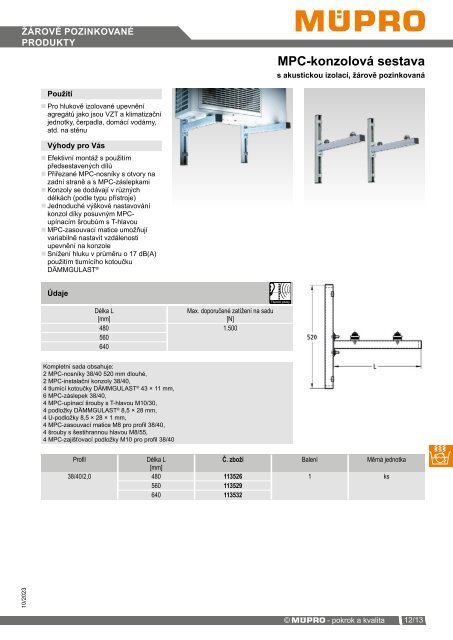 MÜPRO katalog CZ