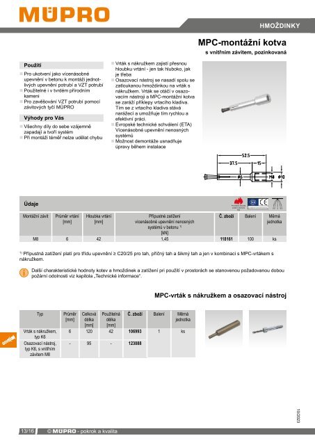 MÜPRO katalog CZ