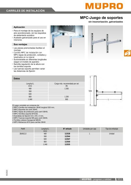 MÜPRO catálogo ES