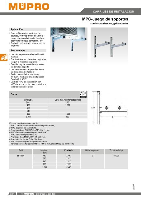 MÜPRO catálogo ES