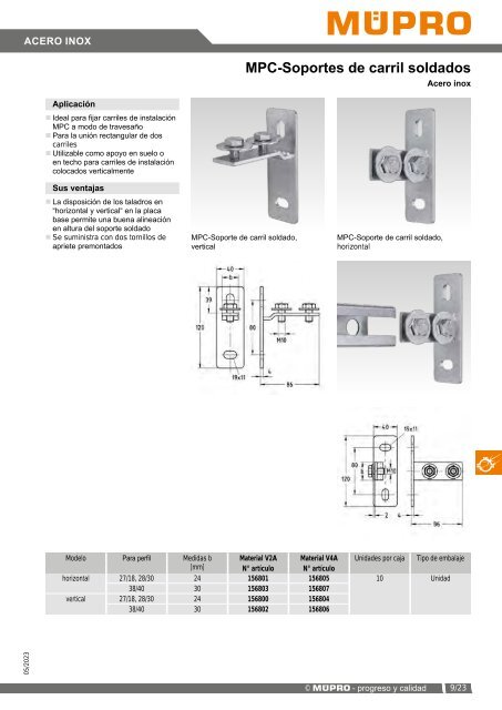 MÜPRO catálogo ES