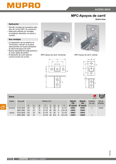MÜPRO catálogo ES