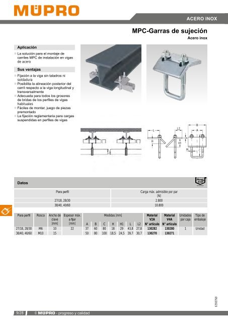 MÜPRO catálogo ES