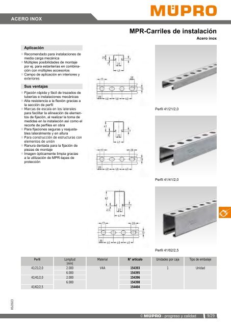 MÜPRO catálogo ES