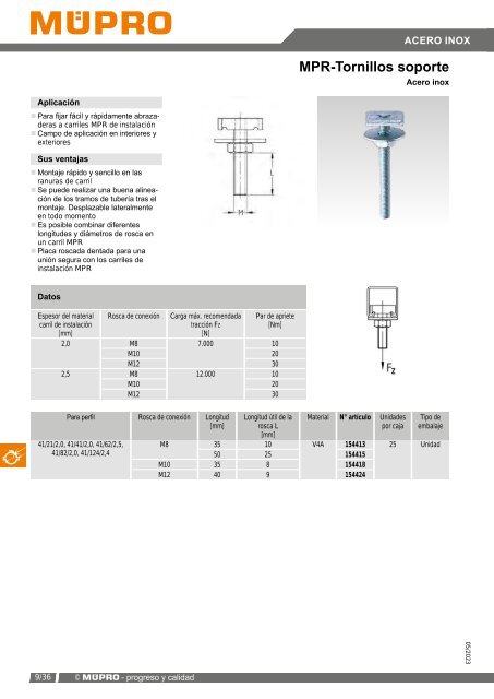 MÜPRO catálogo ES