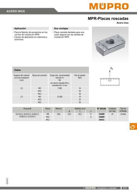 MÜPRO catálogo ES