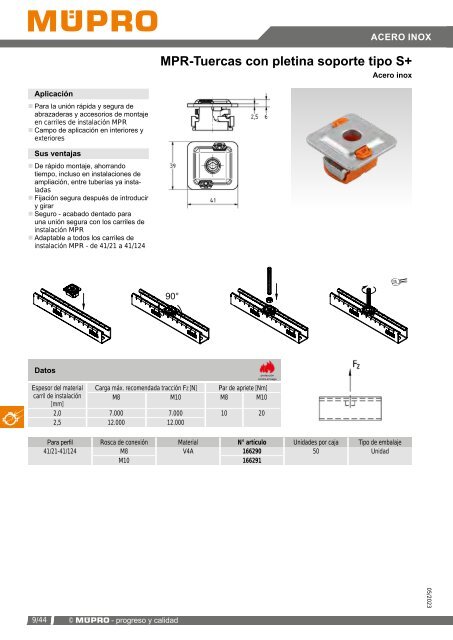 MÜPRO catálogo ES