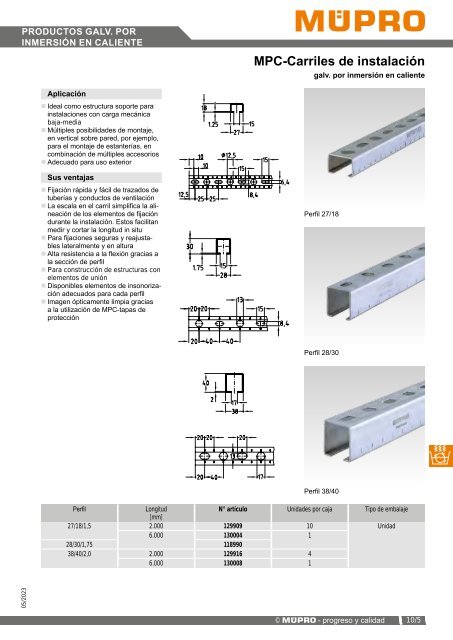 MÜPRO catálogo ES