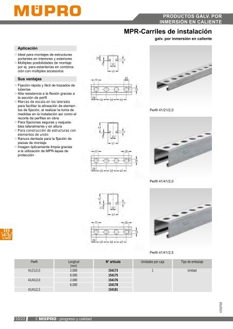MÜPRO catálogo ES