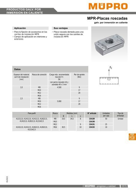 MÜPRO catálogo ES