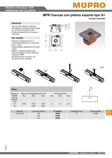 MÜPRO catálogo ES
