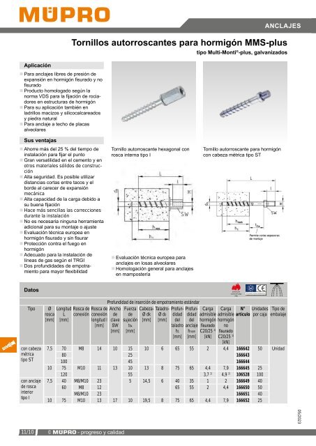 MÜPRO catálogo ES