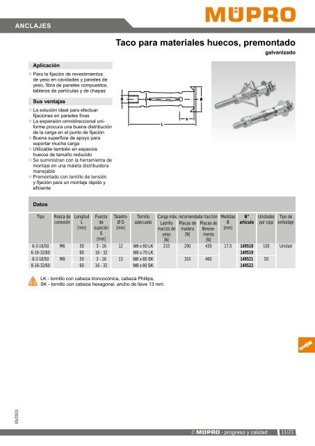 MÜPRO catálogo ES