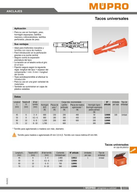 MÜPRO catálogo ES