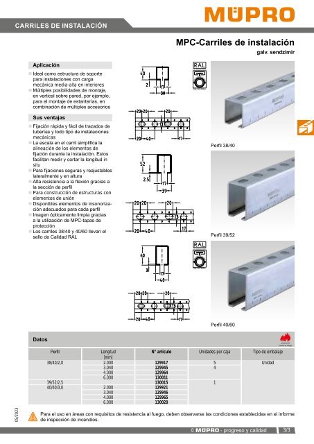 MÜPRO catálogo ES