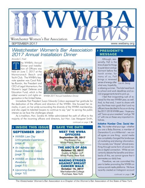 WWBA September 2017 Newsletter 