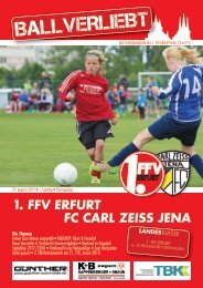 BALLVERLIEBT - Das Stadionmagazin des 1. FFV Erfurt