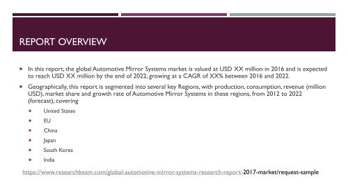 Global Automotive Mirror Systems Market Research Report 2017