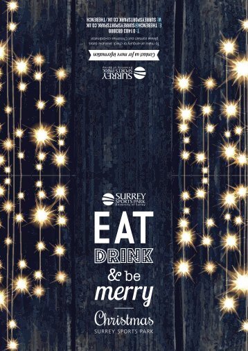 5236 SSP Bench Bar Christmas 2017 Menu