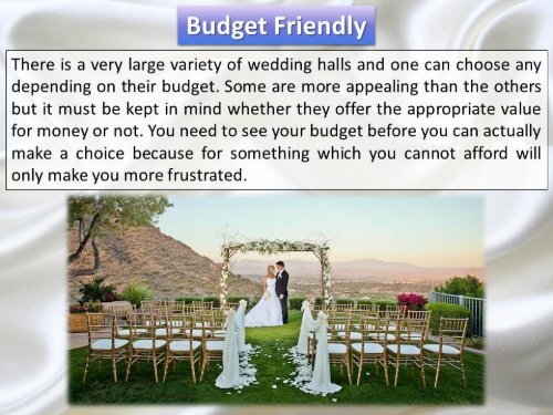 Things to Consider When Choosing a Wedding Venue