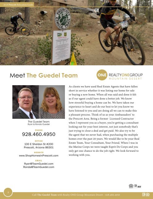 2018 Prescott Relocation Guide -The Guedel Team