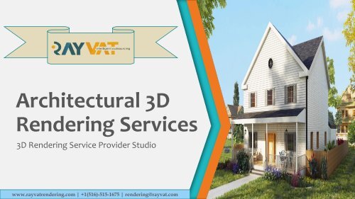 Architectural 3D Rendering Services,3D Rendering Studio