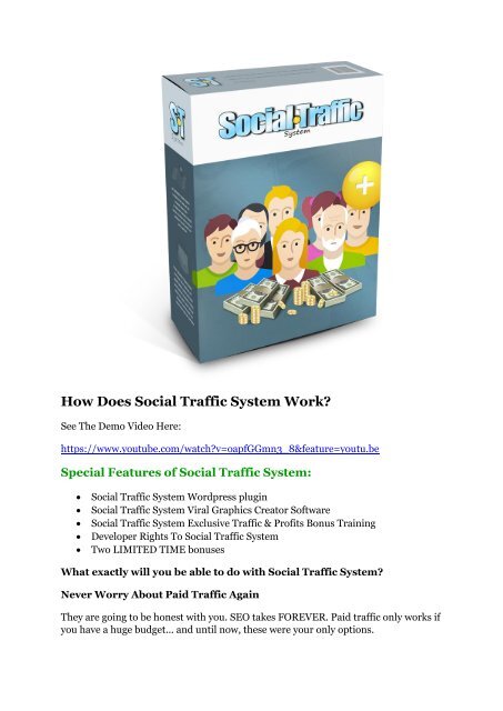 Social Traffic System review in detail and (FREE) $21400 bonus