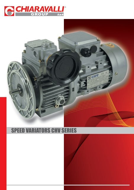 Chiaravalli brand mechanical speed variators 