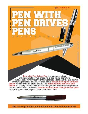 PrintLand.in - Buy Personalized or Customized Pens with Pen Drives Pens Online in India with Custom Photo Printing