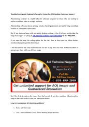 Troubleshooting AOL Desktop Software by Contacting 1-855-490-2999