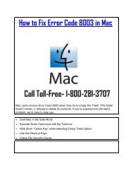 How to Fix Error Code 8003 in Mac