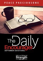 THE DAILY ENCOURAGER - SEPTEMBER EDITION